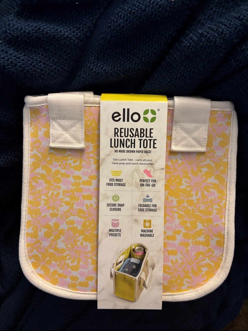 Reusable Lunch Tote - Yw Floral
